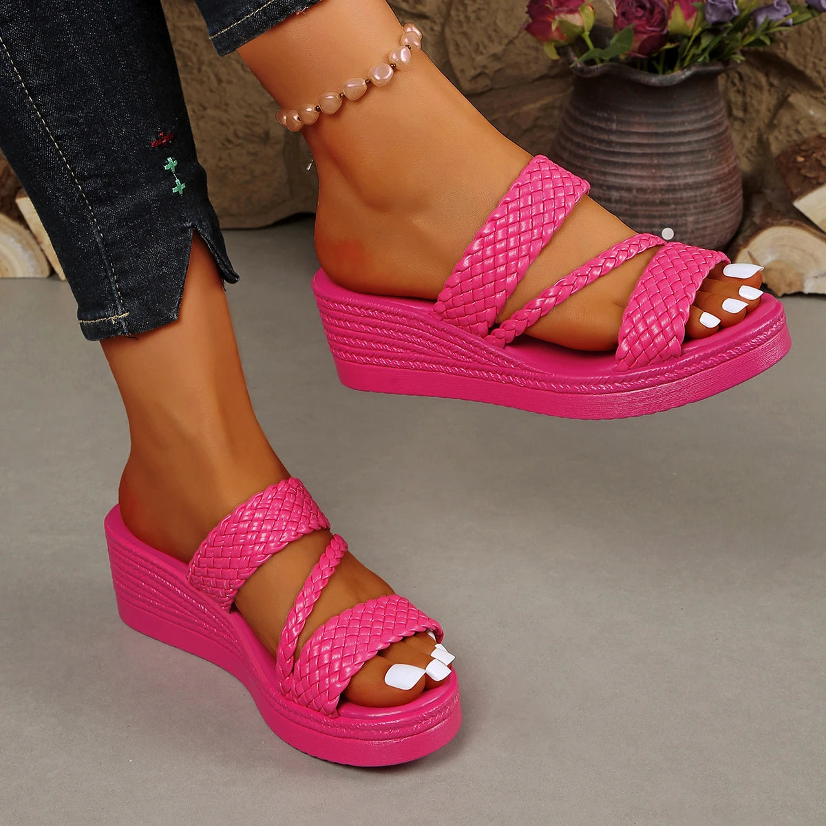 Sandalias de Plataforma Ultra Cómodas para Mujer con Suela Acolchada
