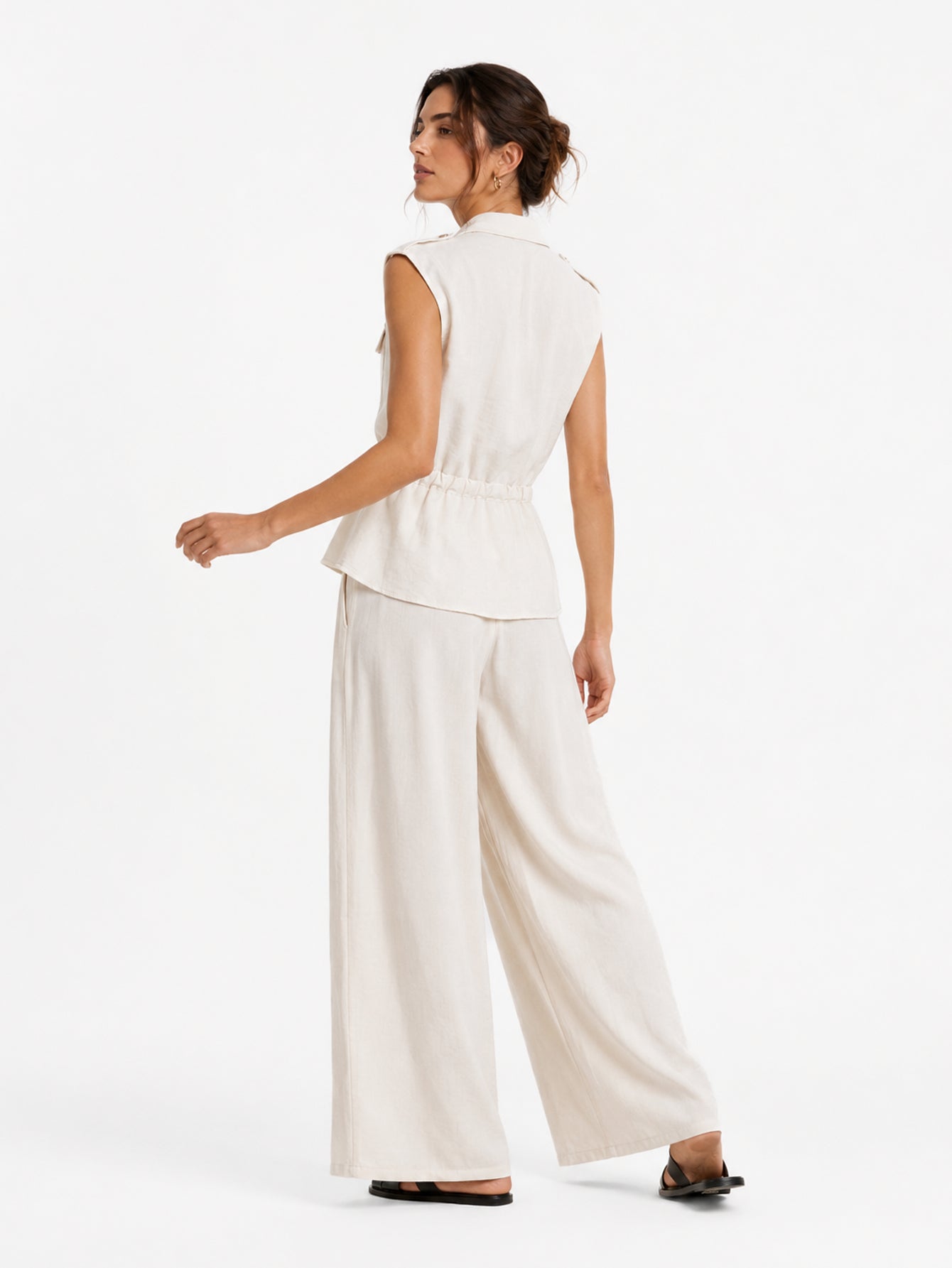 Conjunto Premium de Chaleco y Pantalón Palazzo