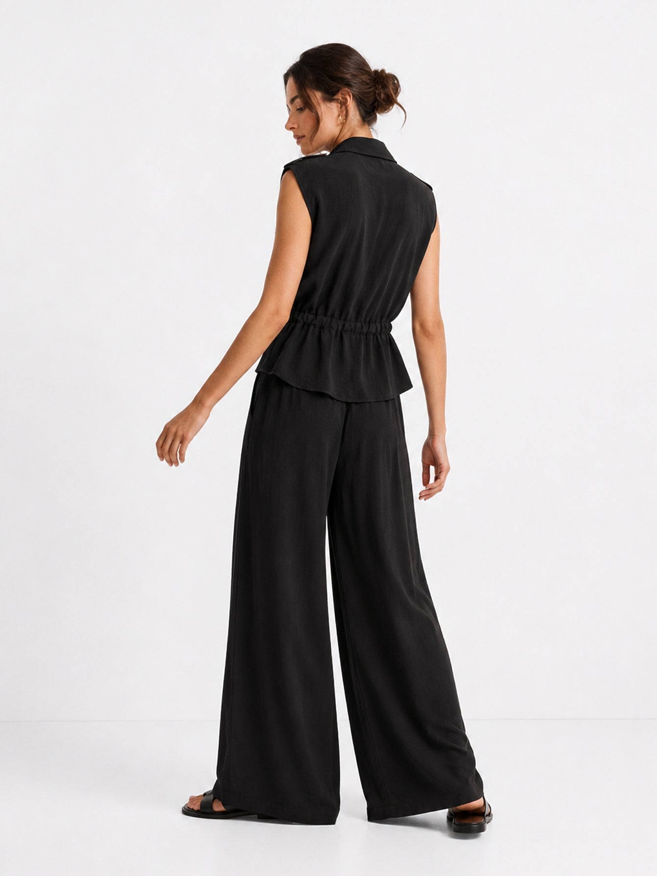 Conjunto Premium de Chaleco y Pantalón Palazzo