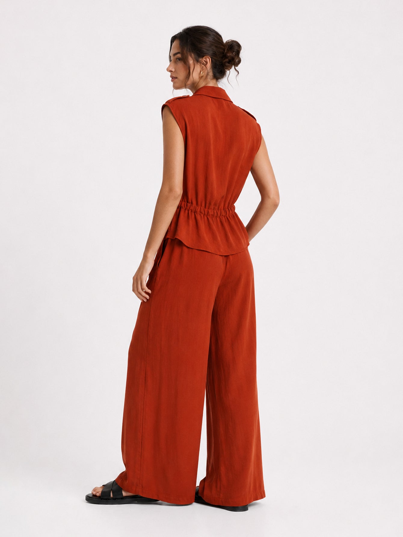 Conjunto Premium de Chaleco y Pantalón Palazzo