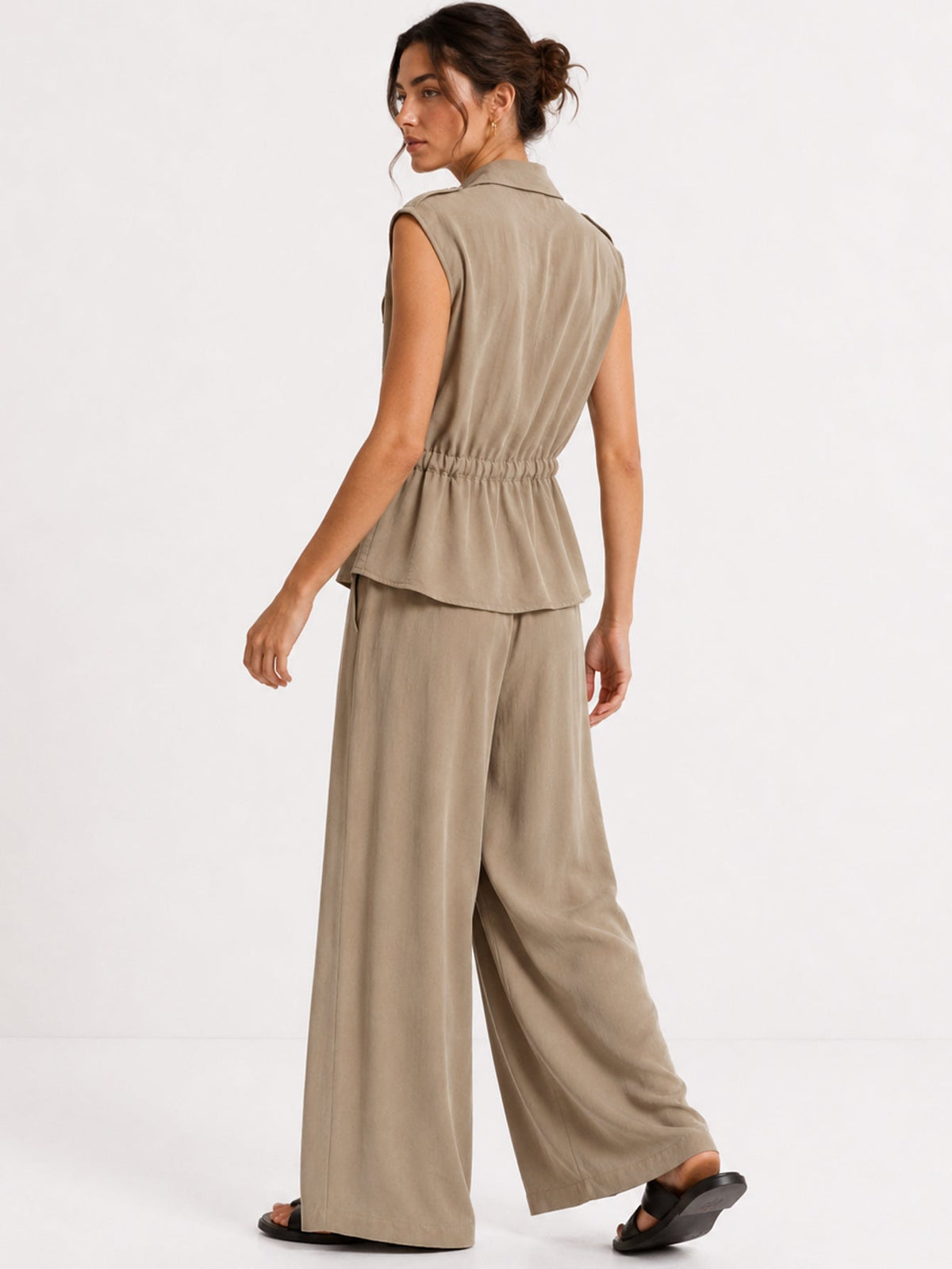 Conjunto Premium de Chaleco y Pantalón Palazzo