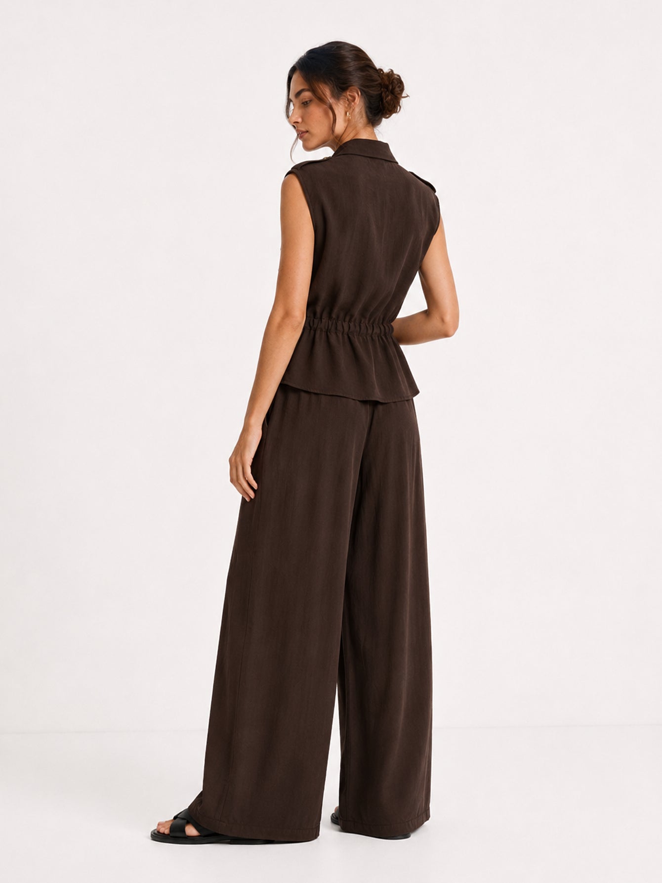 Conjunto Premium de Chaleco y Pantalón Palazzo