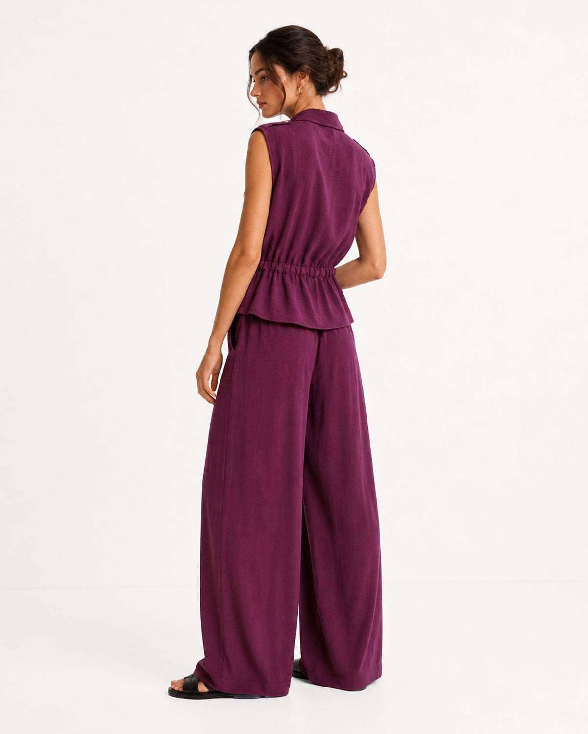 Conjunto Premium de Chaleco y Pantalón Palazzo