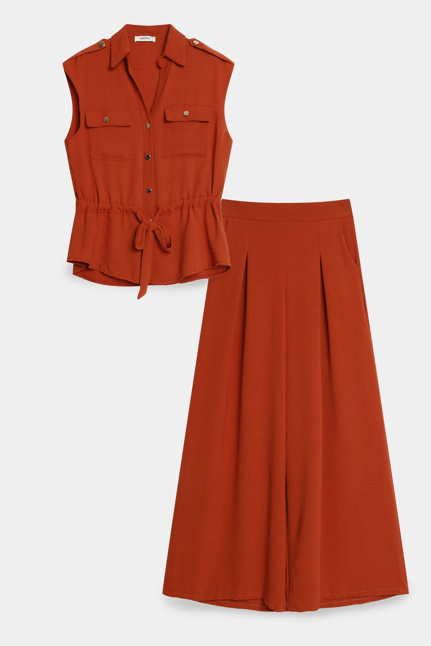 Conjunto Premium de Chaleco y Pantalón Palazzo