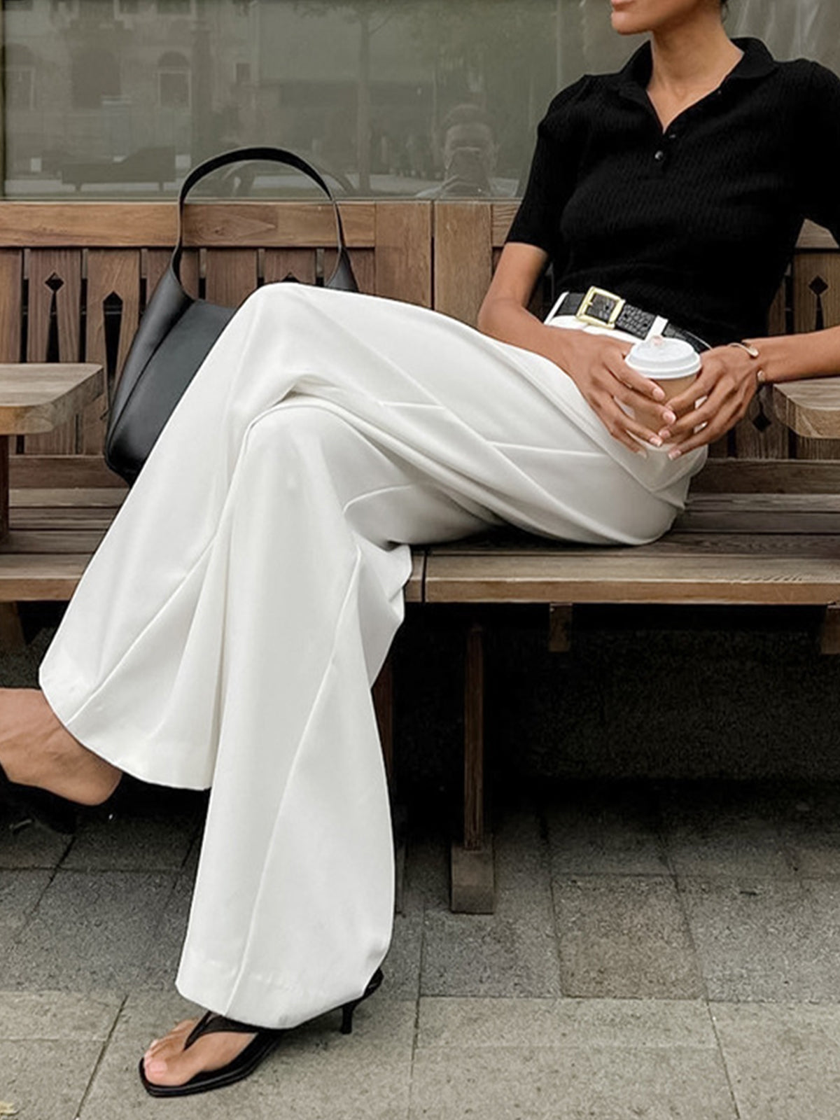 Pantalón palazzo premium