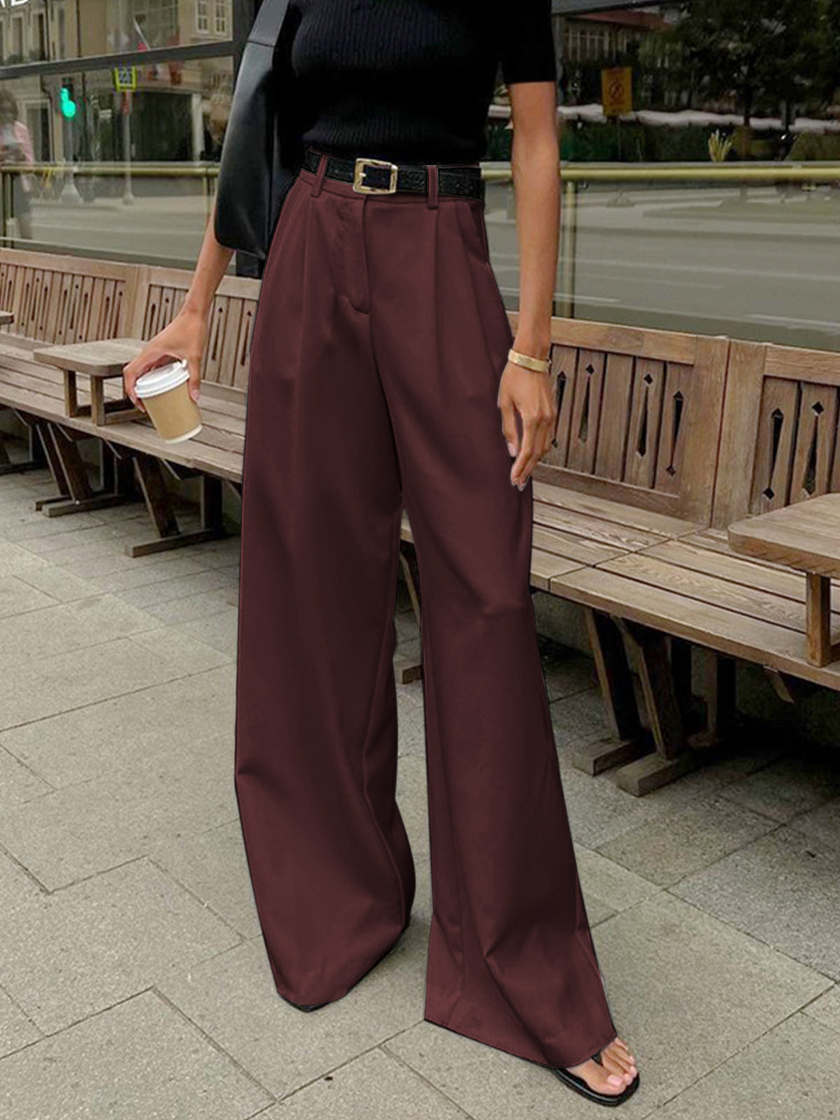 Pantalón palazzo premium