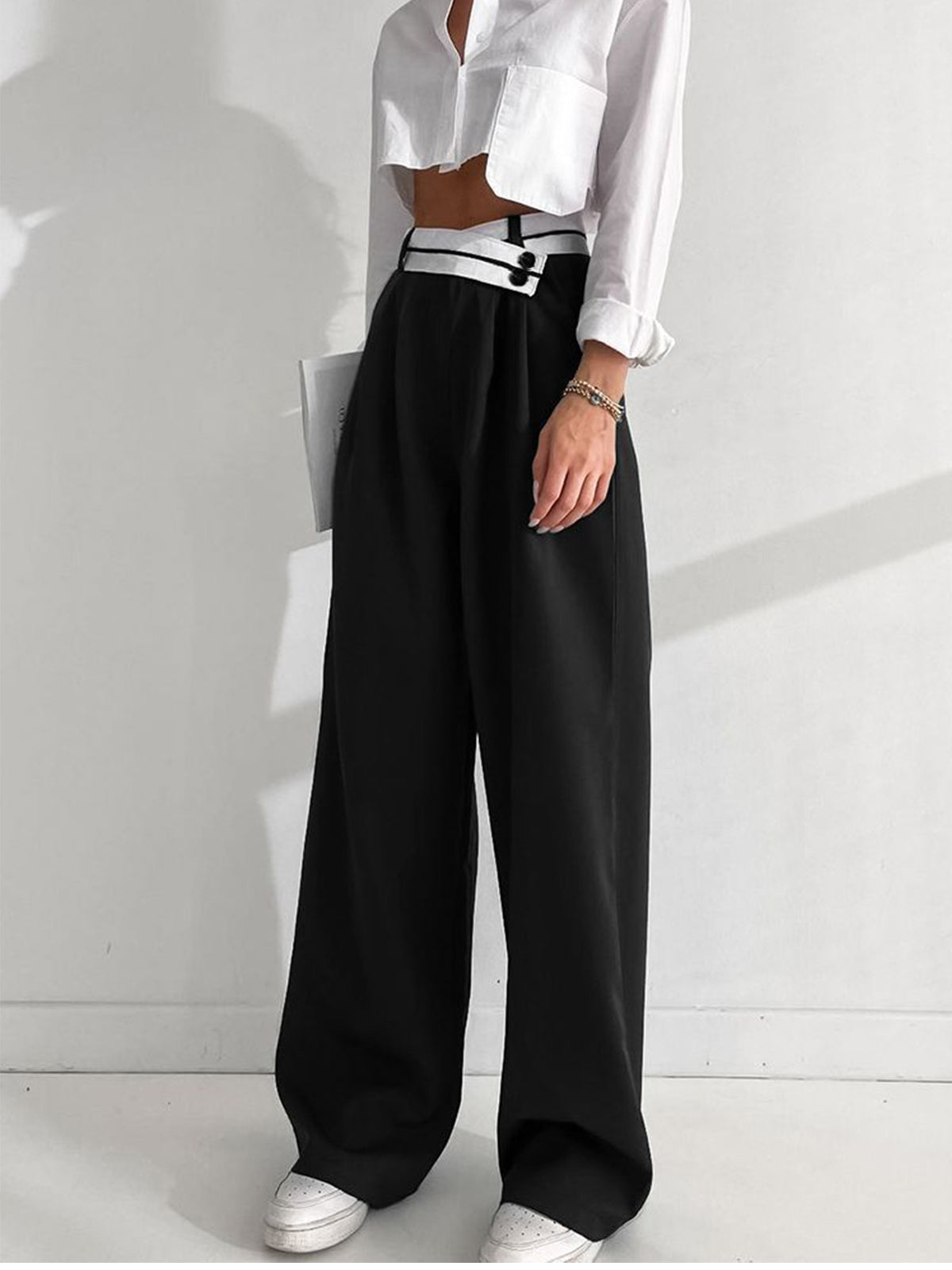 Pantalón Palazzo Premium Bicolor