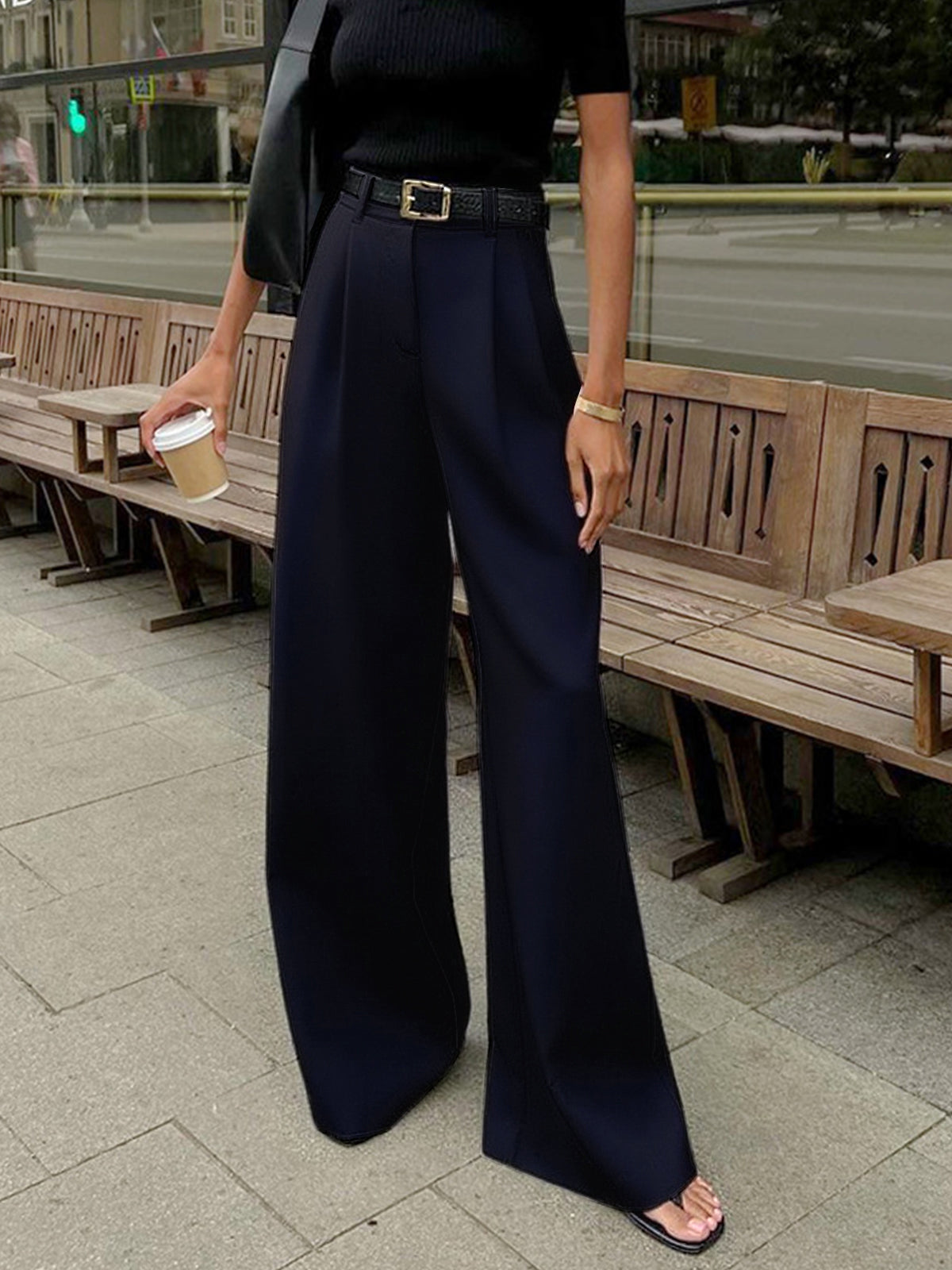 Pantalón palazzo premium