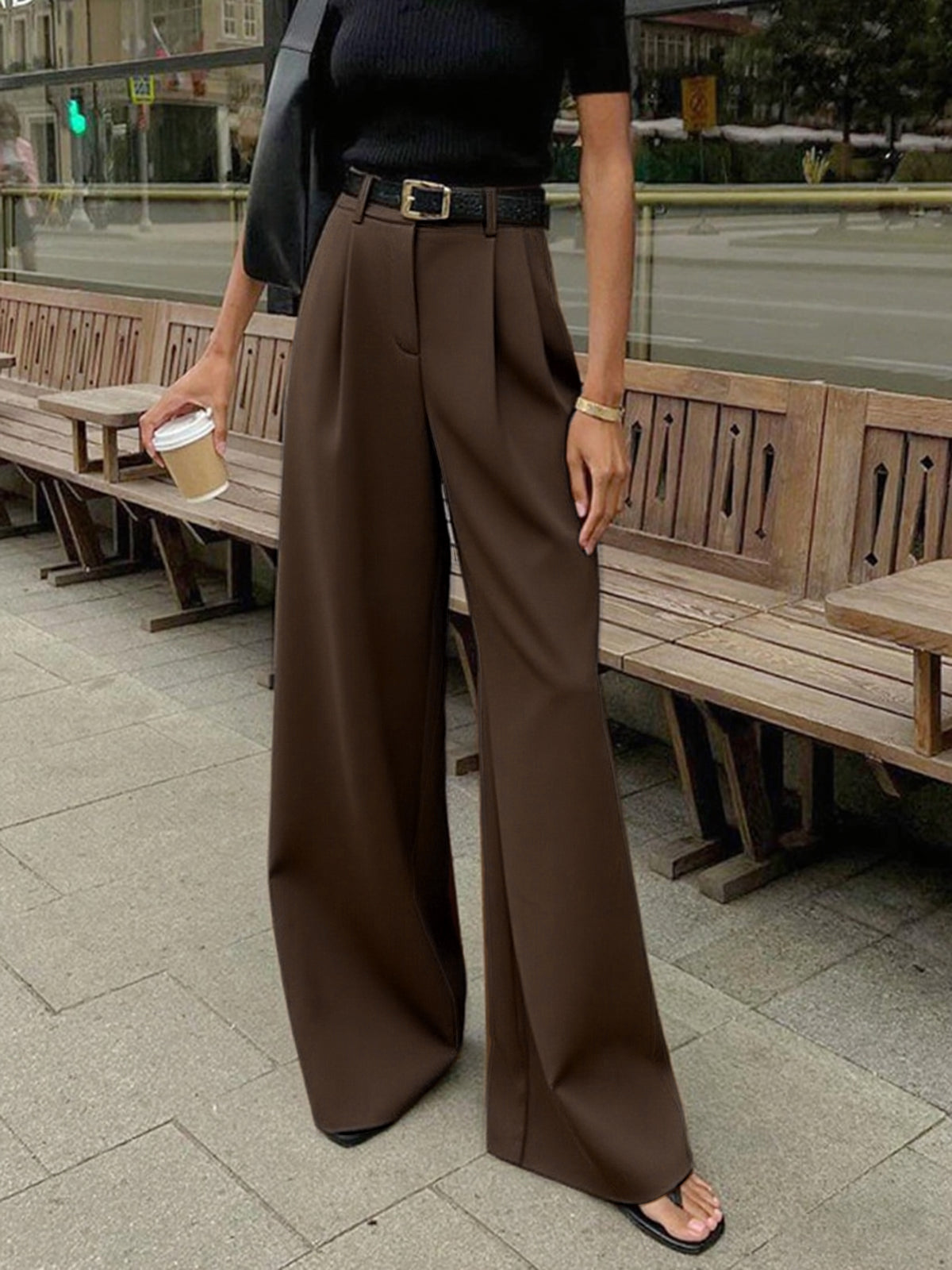 Pantalón palazzo premium