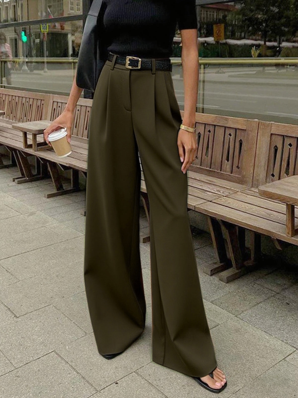 Pantalón palazzo premium