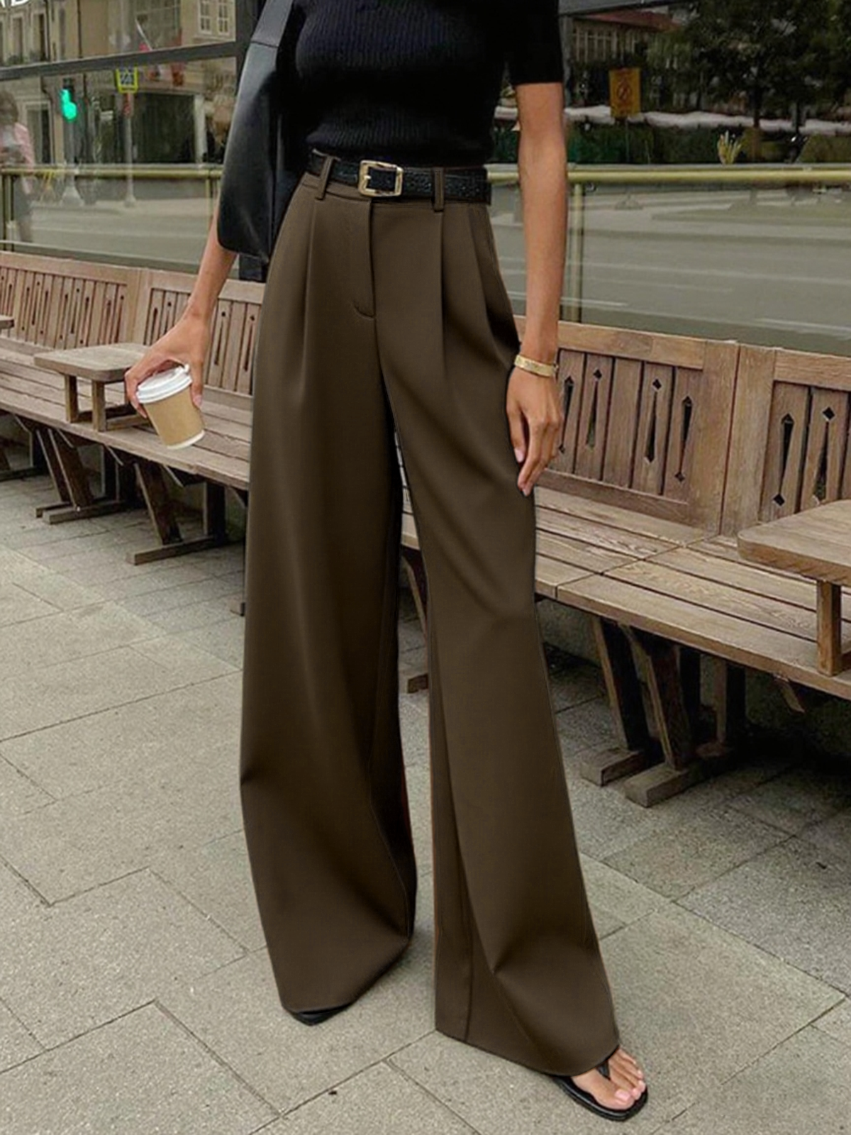 Pantalón palazzo premium
