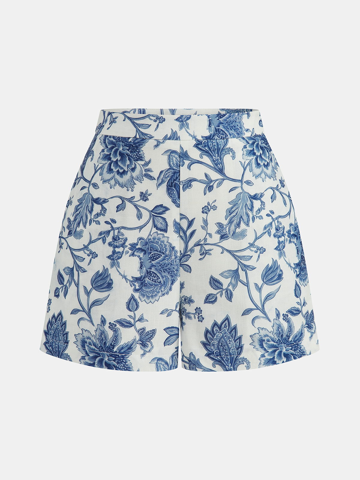 Conjunto Premium: Top con estampado floral y pantalón corto, estilo fresco y elegante