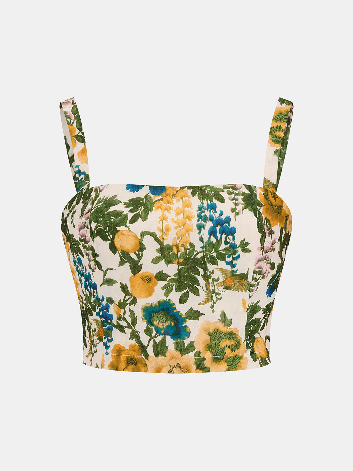 Conjunto Premium: Top con estampado floral y pantalón corto, estilo fresco y elegante