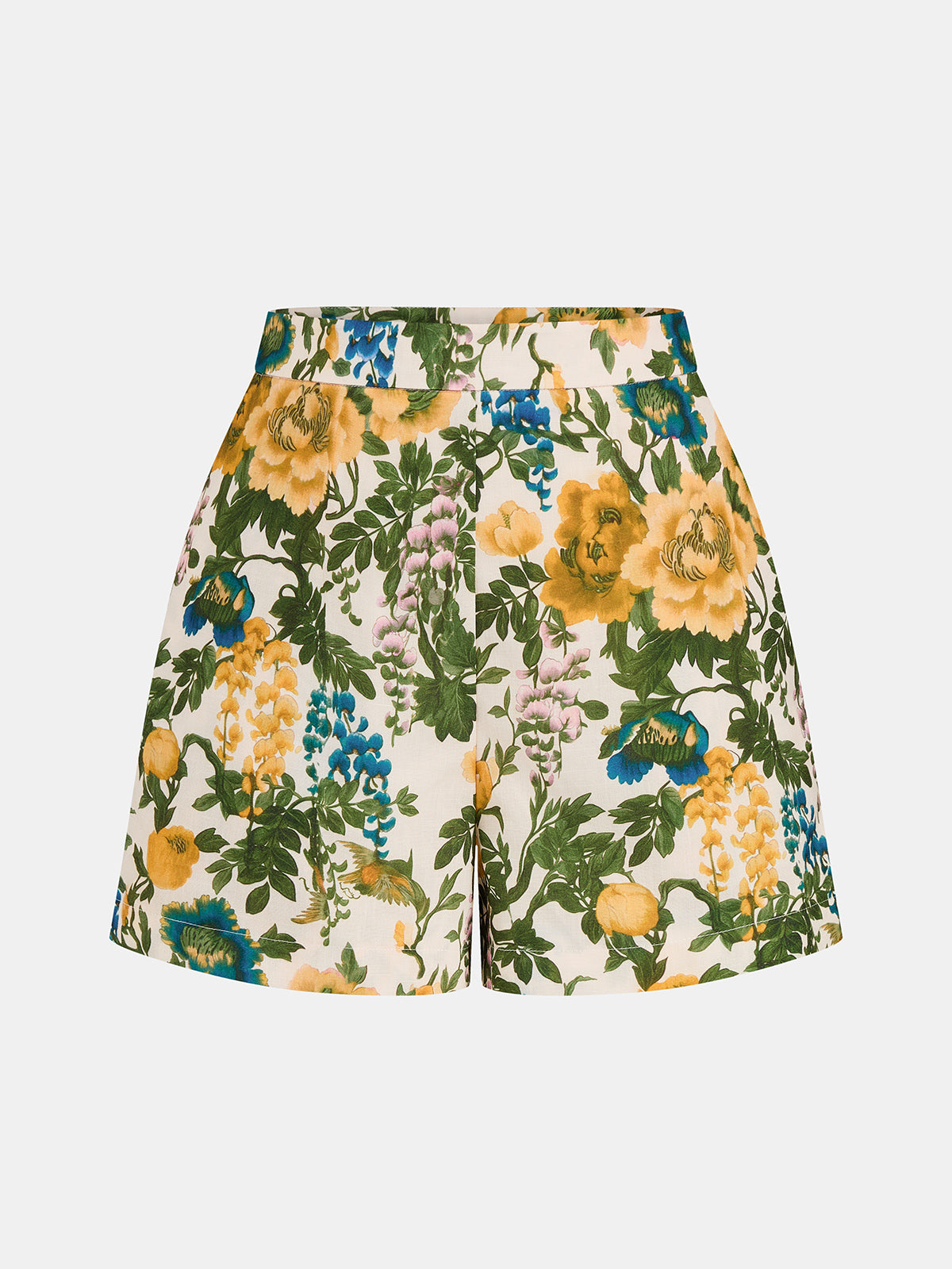 Conjunto Premium: Top con estampado floral y pantalón corto, estilo fresco y elegante