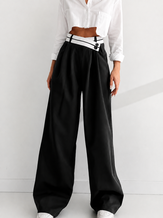 Pantalón Palazzo Premium Bicolor
