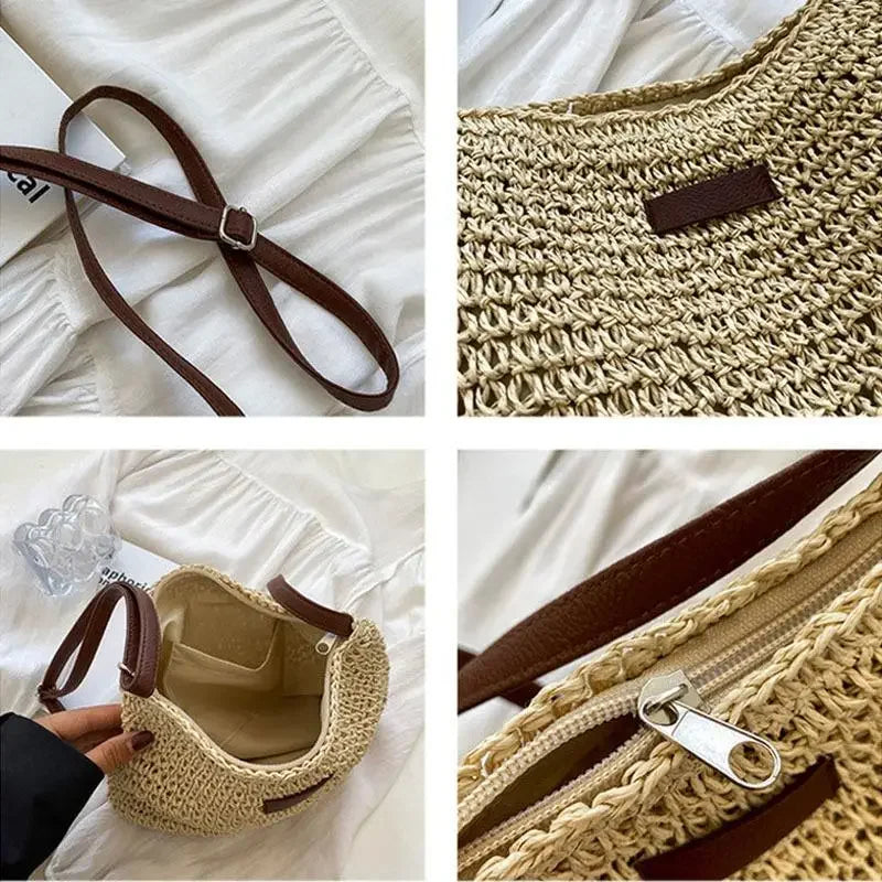 Bolso de Paja Elegante y Chic