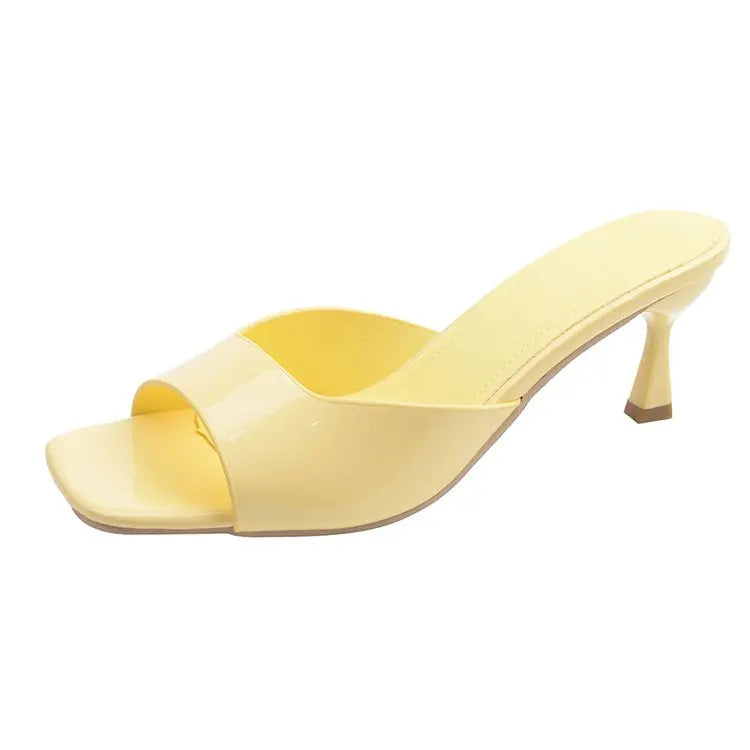 Tacones Elegantes con Punta Abierta - Estilo Sofisticado y Cómodos