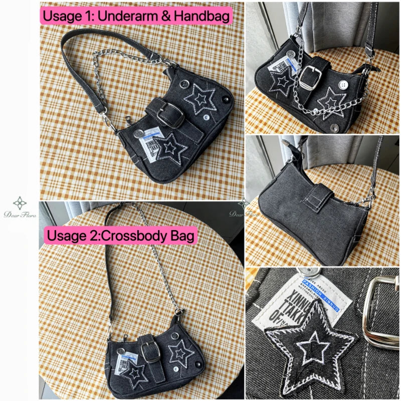 Bolso Bandolera Estrella: Estilo urbano y chic