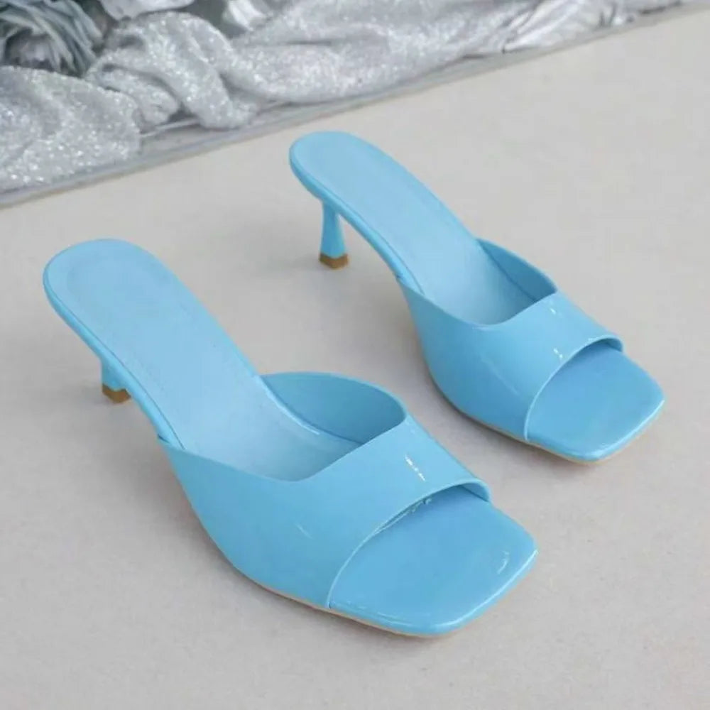 Tacones Elegantes con Punta Abierta - Estilo Sofisticado y Cómodos