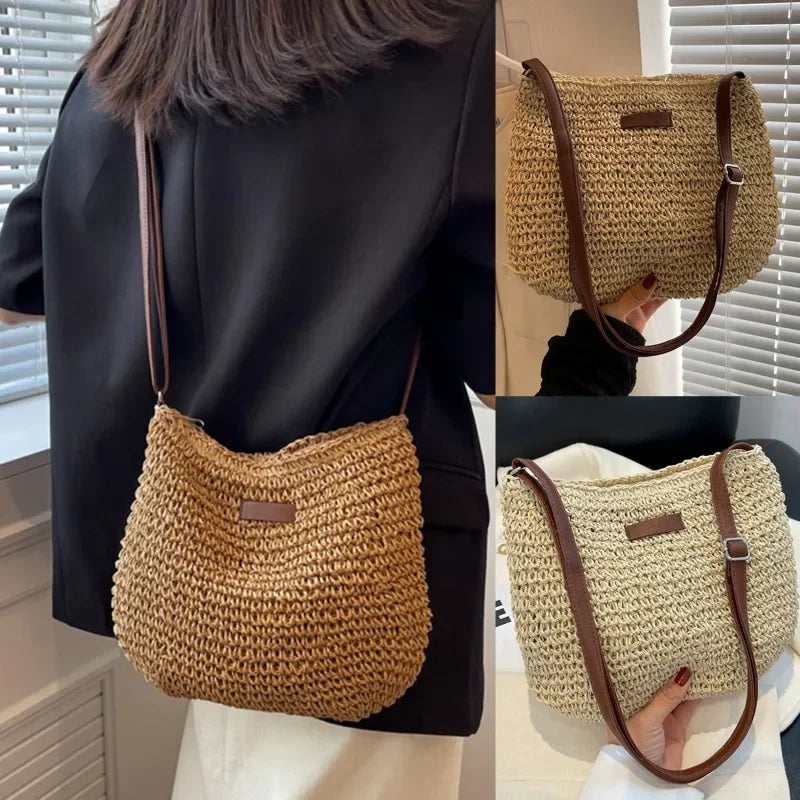 Bolso de Paja Elegante y Chic