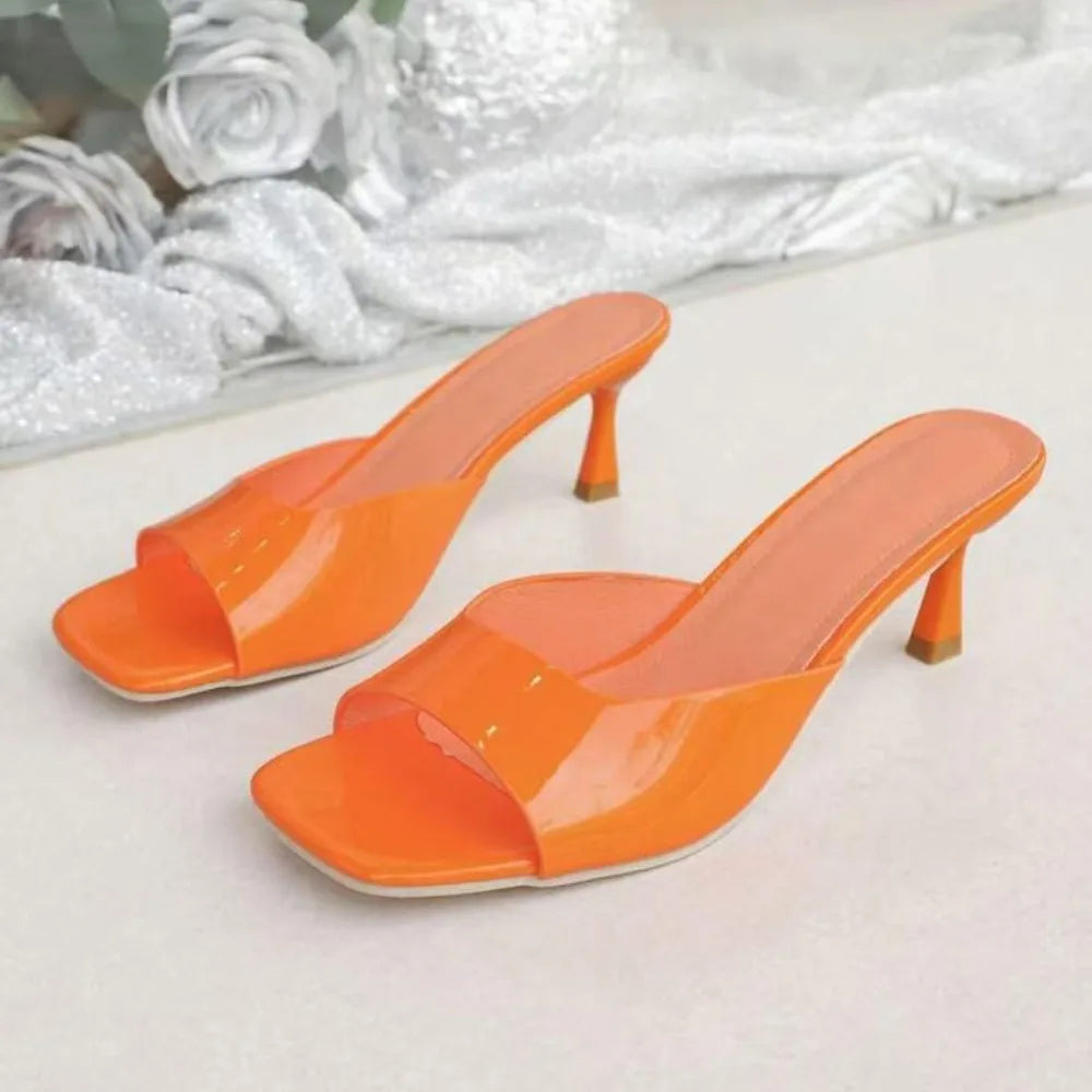 Tacones Elegantes con Punta Abierta - Estilo Sofisticado y Cómodos